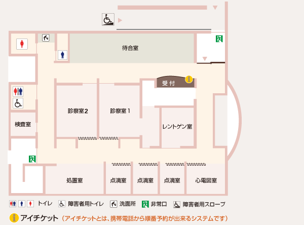 院内の案内図