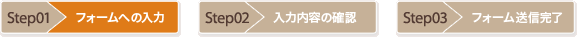 STEP1 フォームへのご入力